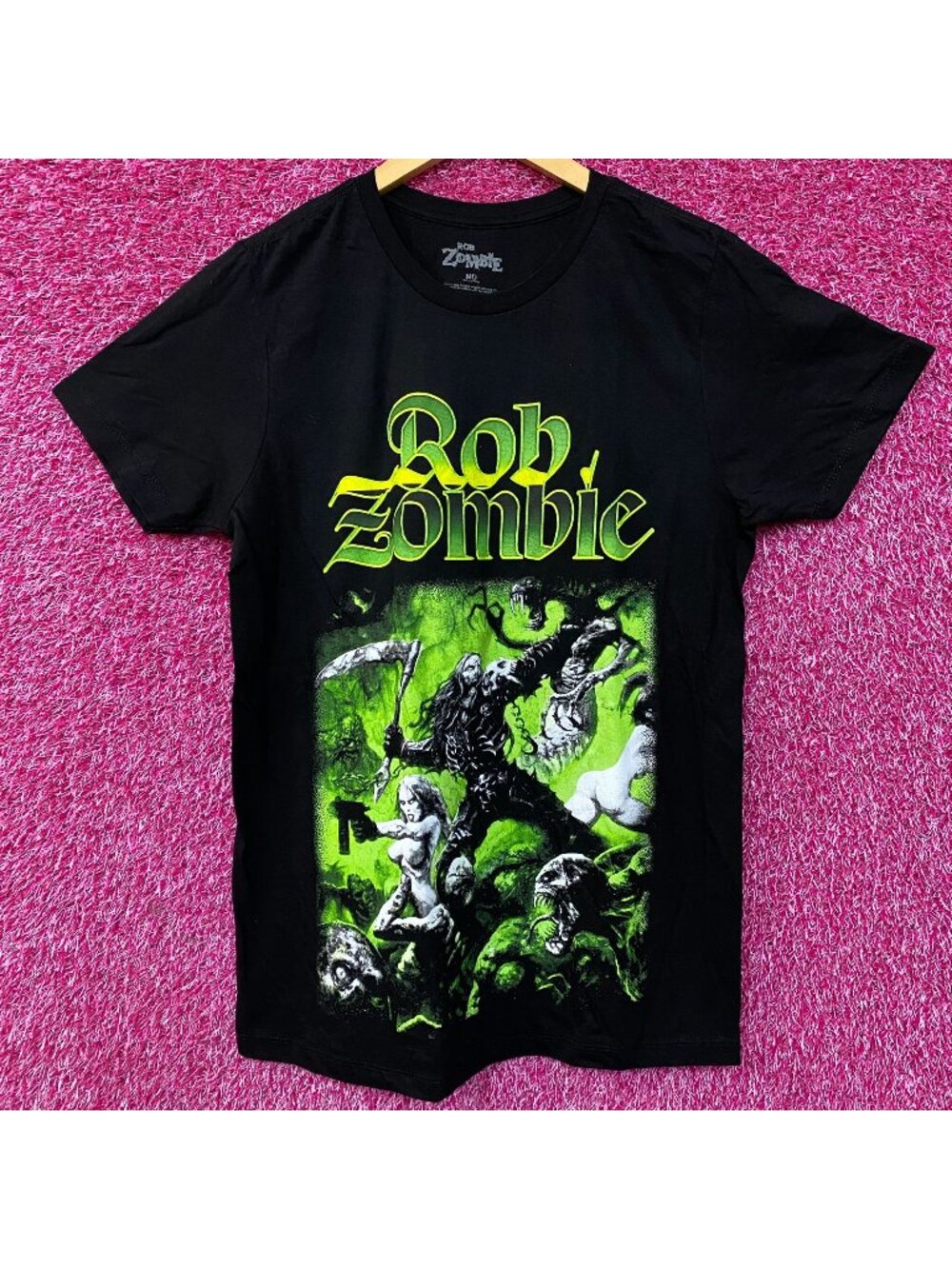 Rob Zombie Death War Graphic Design T-Shirt Medium